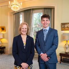 Jeremy Hunt with Queensland Governor, The Honourable Dr Jeanette Young