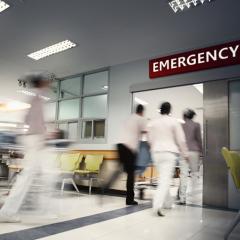 Emergency department in hospital